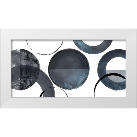 Circular Bonds White Modern Wood Framed Art Print by Haase, Andrea