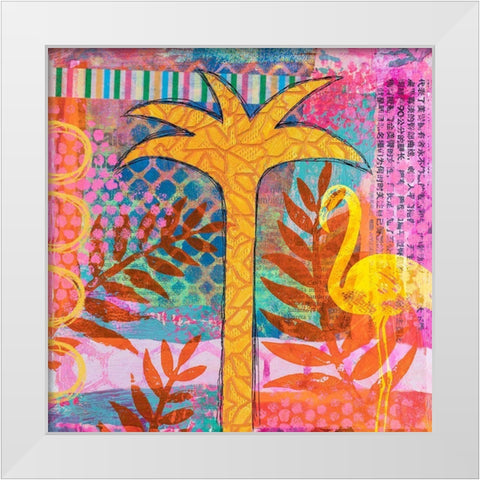 Tropical Stories White Modern Wood Framed Art Print by Haase, Andrea