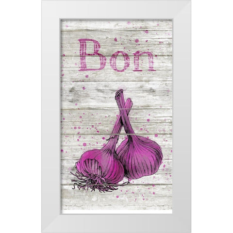 Bon Appetit I White Modern Wood Framed Art Print by Haase, Andrea