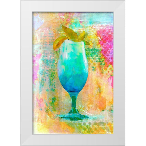 Cocktail Night White Modern Wood Framed Art Print by Haase, Andrea