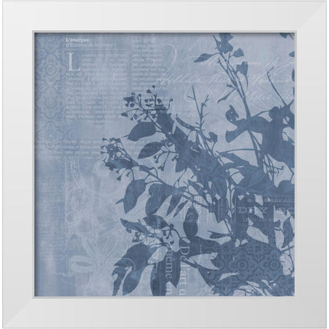 Grunge Floral Chic III White Modern Wood Framed Art Print by Haase, Andrea
