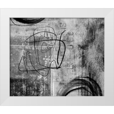 Dark Tinted Mood Impression White Modern Wood Framed Art Print by Haase, Andrea