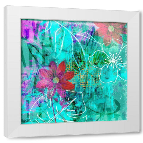 Decaying Floridity White Modern Wood Framed Art Print by Haase, Andrea