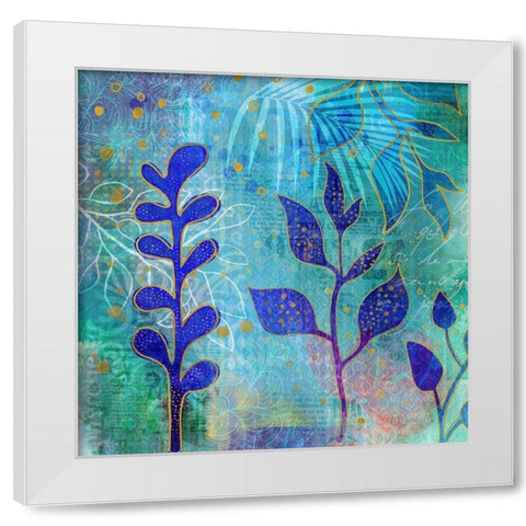 Magical Spring Garden White Modern Wood Framed Art Print by Haase, Andrea