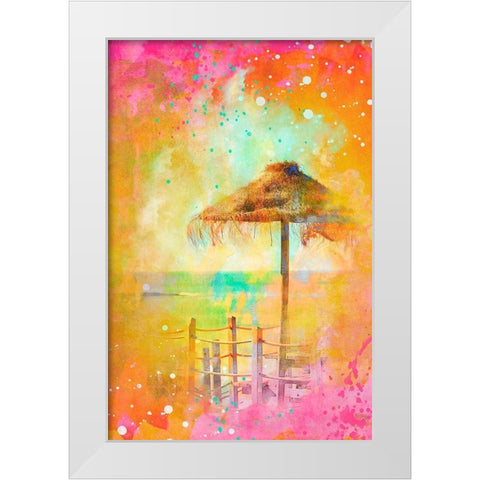 Summer Fun  White Modern Wood Framed Art Print by Haase, Andrea