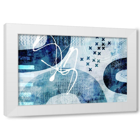 Stumbling Across III White Modern Wood Framed Art Print by Haase, Andrea