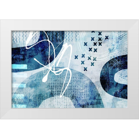 Stumbling Across III White Modern Wood Framed Art Print by Haase, Andrea