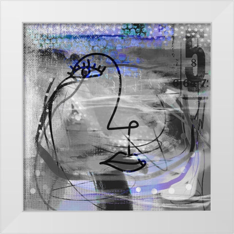 Nasty Girl I White Modern Wood Framed Art Print by Haase, Andrea