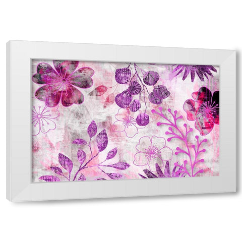 Fantasy Garden II White Modern Wood Framed Art Print by Haase, Andrea