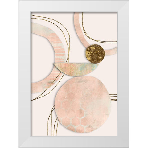 Paper Cut Elegance White Modern Wood Framed Art Print by Haase, Andrea