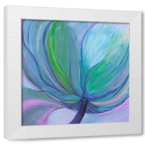 Luminous Flower I White Modern Wood Framed Art Print by Joy, Julie