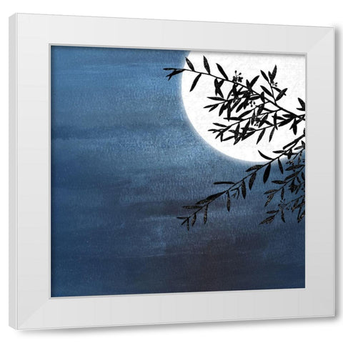 Bythe Moon II White Modern Wood Framed Art Print by Smith, Karen