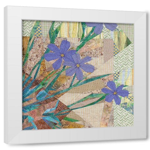 Patchwork II White Modern Wood Framed Art Print by Hunziker, Steve