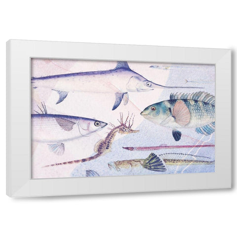 Deep Sea VI White Modern Wood Framed Art Print by Hunziker, Steve