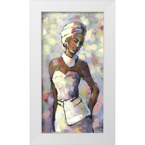 Nombeti II White Modern Wood Framed Art Print by Eaton, Winnie