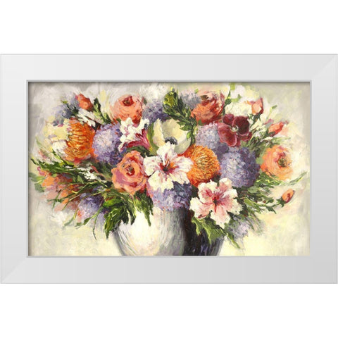 Spring White Modern Wood Framed Art Print by Eaton, Winnie