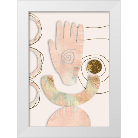 Eclectic Shapes White Modern Wood Framed Art Print by Haase, Andrea