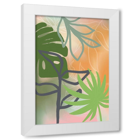A Walk in the Park White Modern Wood Framed Art Print by Haase, Andrea