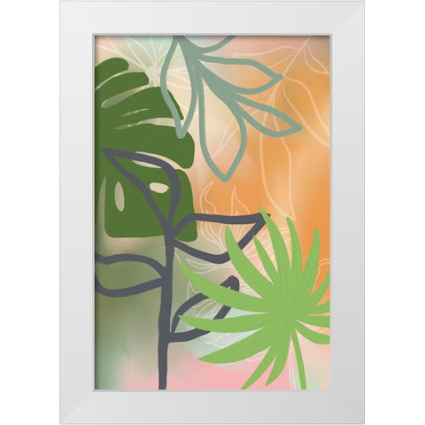 A Walk in the Park White Modern Wood Framed Art Print by Haase, Andrea