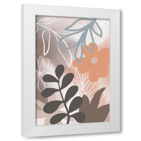 Botanical Garden II White Modern Wood Framed Art Print by Haase, Andrea