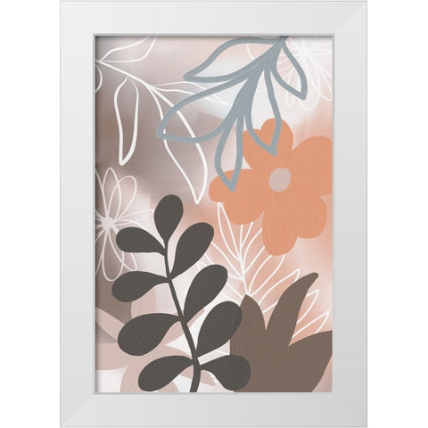 Botanical Garden II White Modern Wood Framed Art Print by Haase, Andrea