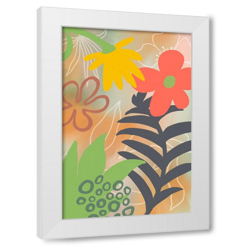 In my Patio White Modern Wood Framed Art Print by Haase, Andrea
