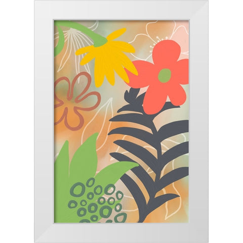 In my Patio White Modern Wood Framed Art Print by Haase, Andrea