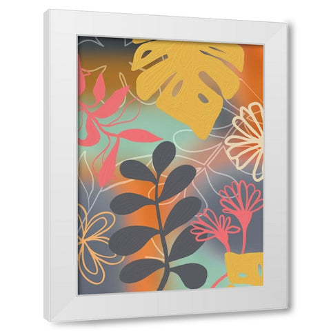 Botany Love White Modern Wood Framed Art Print by Haase, Andrea
