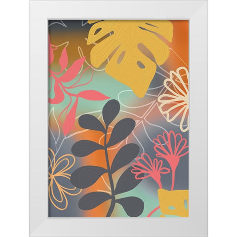 Botany Love White Modern Wood Framed Art Print by Haase, Andrea