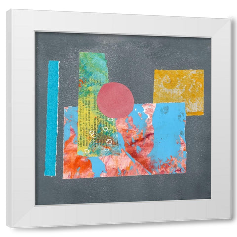 Playful Cut I White Modern Wood Framed Art Print by Haase, Andrea