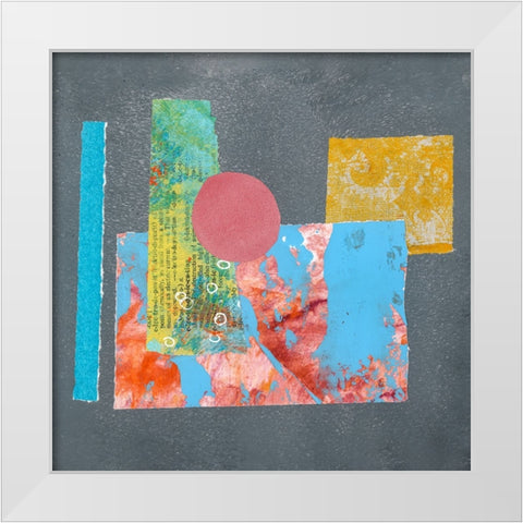 Playful Cut I White Modern Wood Framed Art Print by Haase, Andrea