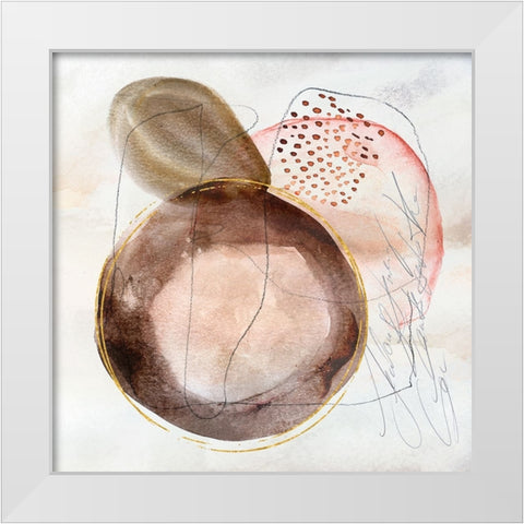 Moody Memories White Modern Wood Framed Art Print by Haase, Andrea