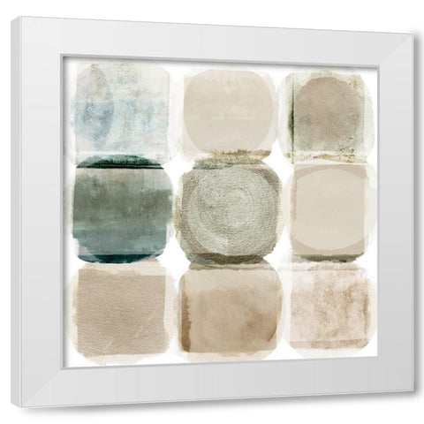 Beach Rocks II White Modern Wood Framed Art Print by Kouta, Flora