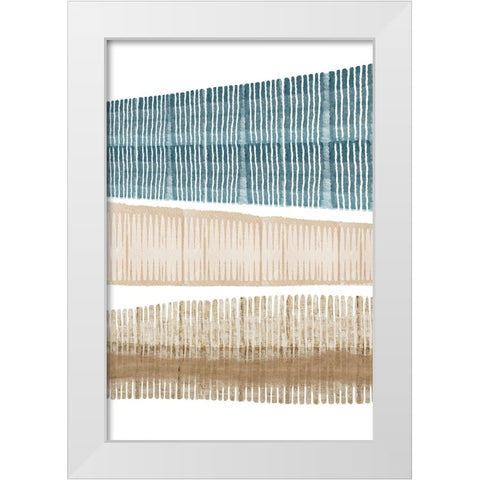 Wood Grain II White Modern Wood Framed Art Print by Kouta, Flora