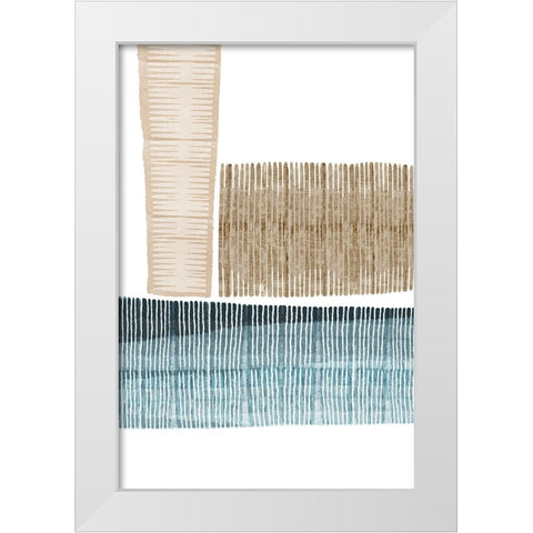 Wood Grain III White Modern Wood Framed Art Print by Kouta, Flora