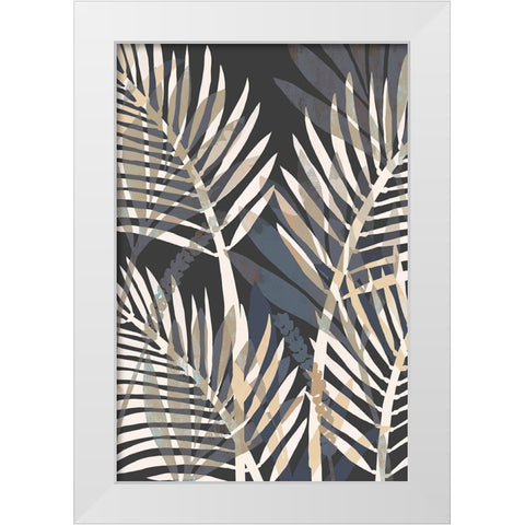 Palmeiras I White Modern Wood Framed Art Print by Kouta, Flora