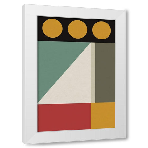Abstract Geometric V White Modern Wood Framed Art Print by Williams, Gary