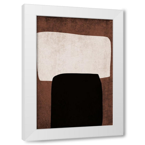 Mid Century Modern Art Abstract Shapes VI White Modern Wood Framed Art Print by Orlov, Irena