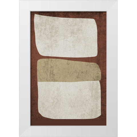 Mid Century Modern Art Abstract Shapes X White Modern Wood Framed Art Print by Orlov, Irena