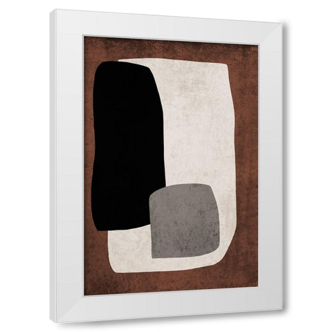 Mid Century Modern Art Abstract Shapes XI White Modern Wood Framed Art Print by Orlov, Irena