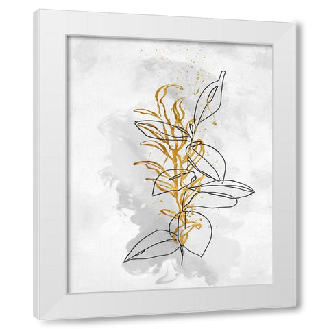 Flower Cloud I White Modern Wood Framed Art Print by Smith, Karen