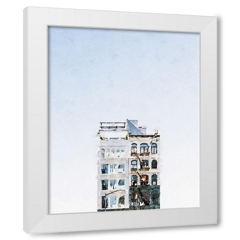 Paris Apartment White Modern Wood Framed Art Print by Curinga, Kim