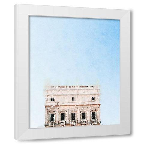 Paris Apartment Balcony White Modern Wood Framed Art Print by Curinga, Kim