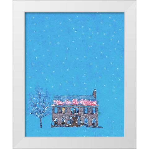 Holiday House White Modern Wood Framed Art Print by Curinga, Kim
