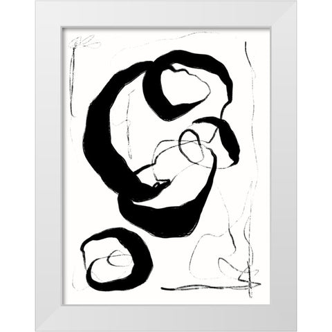 Entangled II White Modern Wood Framed Art Print by Holman, Nicholas