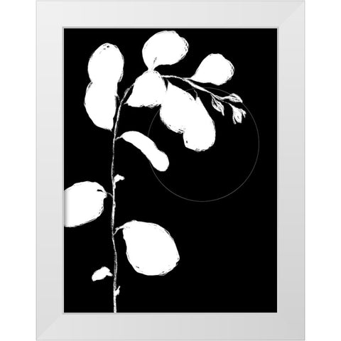 Botanical Silhouette I White Modern Wood Framed Art Print by Holman, Nicholas