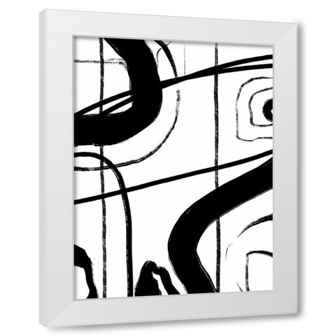 Intersecting Passage I White Modern Wood Framed Art Print by Holman, Nicholas