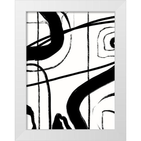 Intersecting Passage I White Modern Wood Framed Art Print by Holman, Nicholas