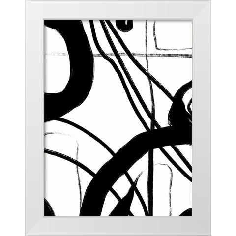 Intersecting Passage II White Modern Wood Framed Art Print by Holman, Nicholas