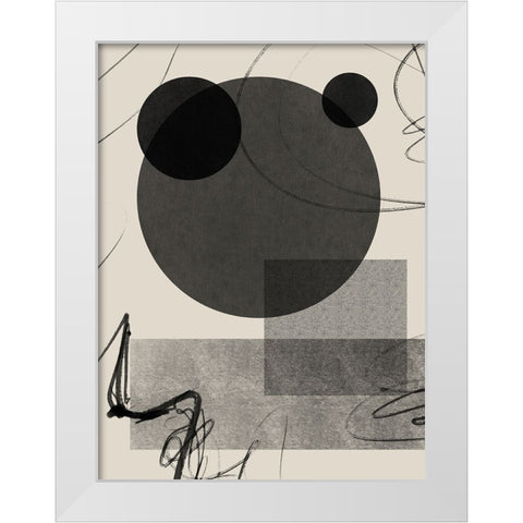 Turn Around I White Modern Wood Framed Art Print by Holman, Nicholas